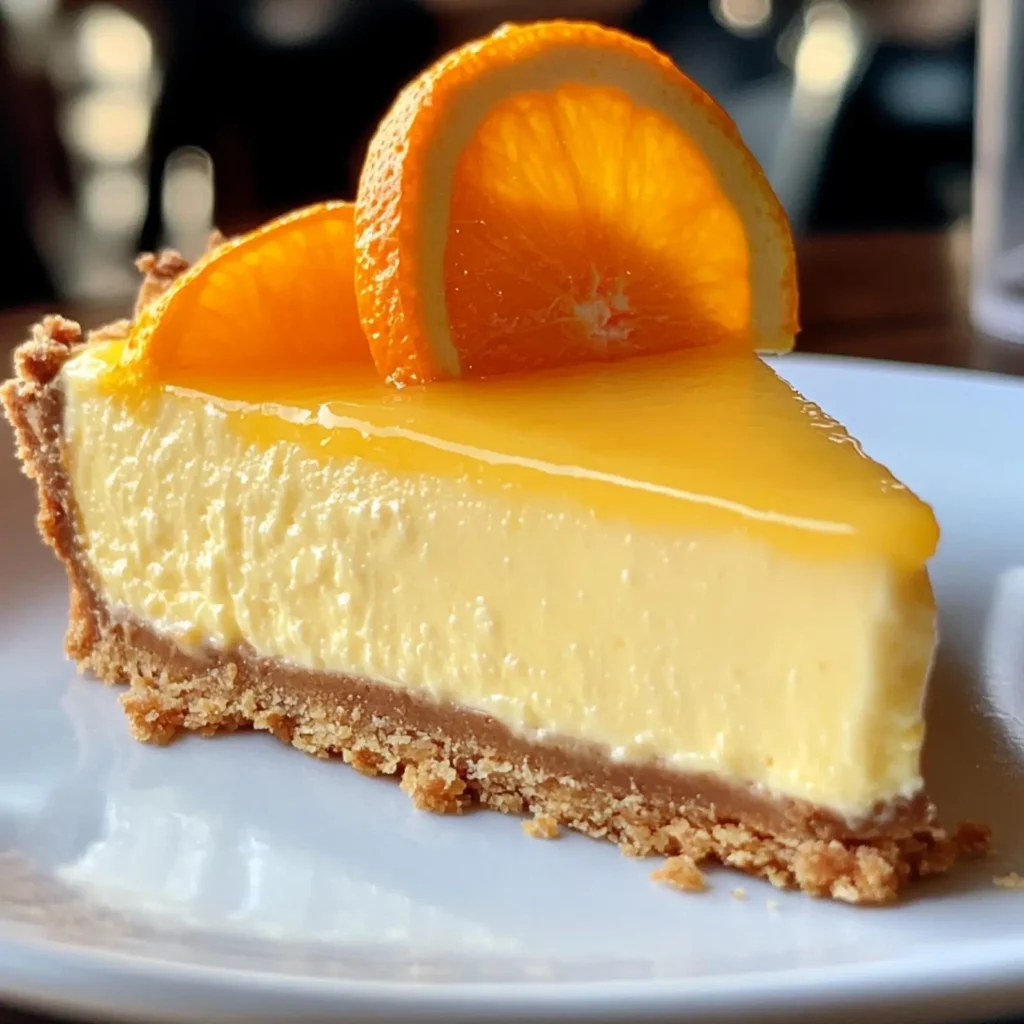No Bake Orange Creamsicle Cheesecake