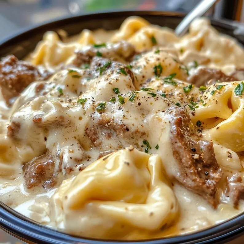Cheesesteak Tortellini Bliss