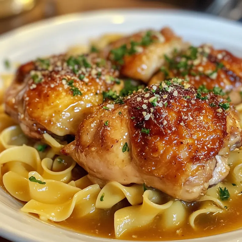 Chicken with Buttered Noodles