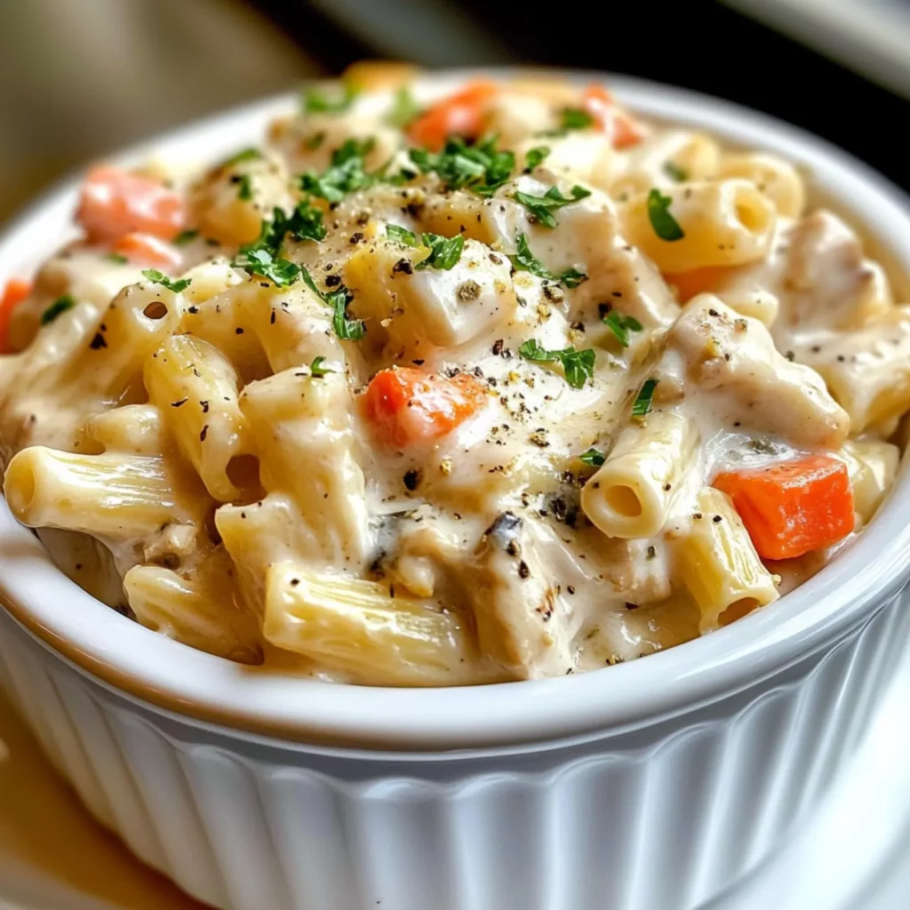 Creamy Chicken Pot Pie Pasta