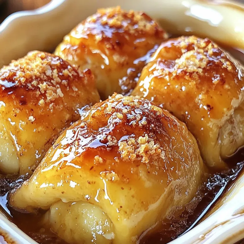 Crescent Roll Apple Dumplings