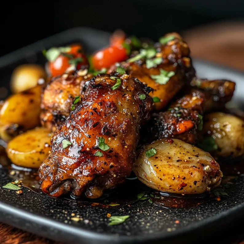 Honey Garlic Jerk Chicken Wings