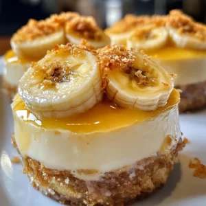 Mini Banana Pudding Cheesecakes