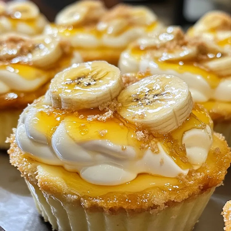 Mini Banana Pudding Cheesecakes