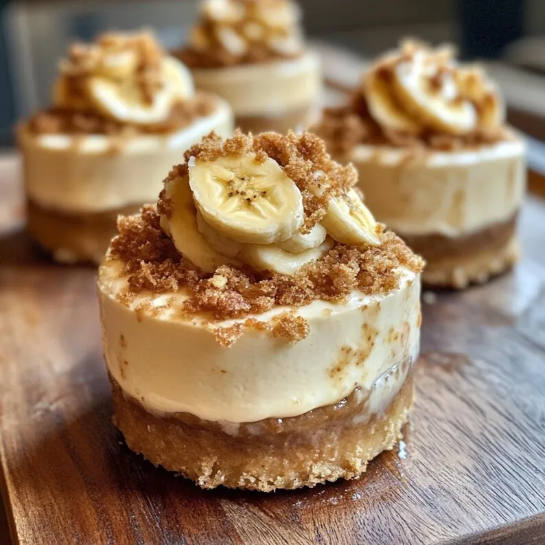 Mini Banana Pudding Cheesecakes