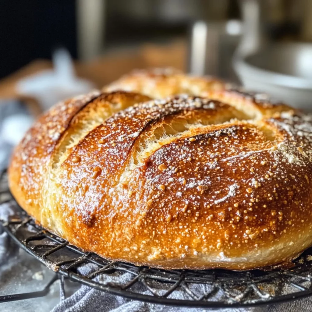 No-Knead Bakery Style Bread