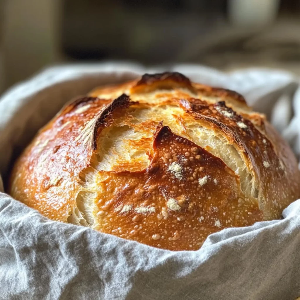 No-Knead Bakery Style Bread