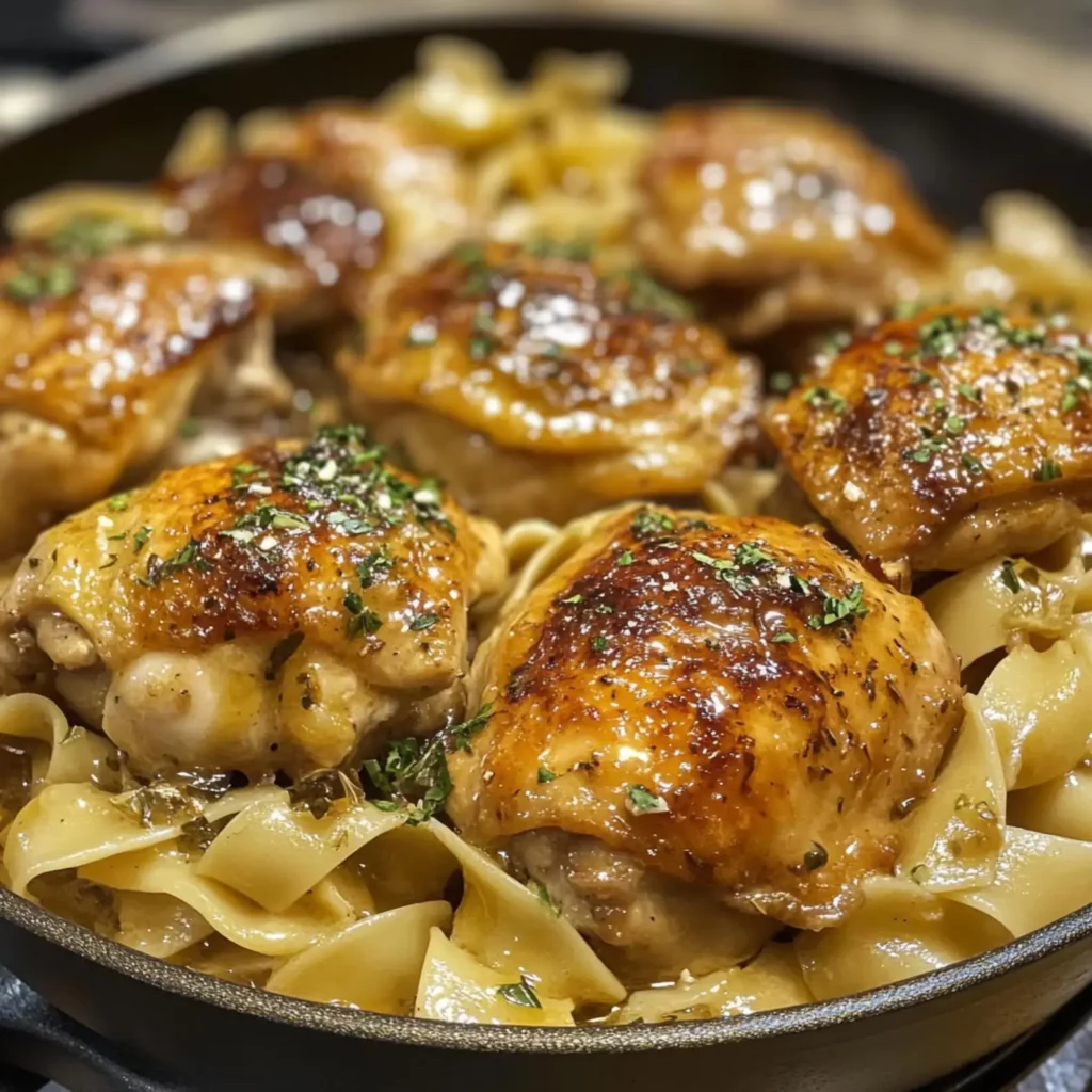 One-Pan Chicken with Buttered Noodles