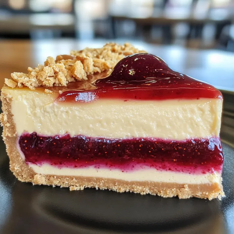Peanut Butter and Jelly Cheesecake