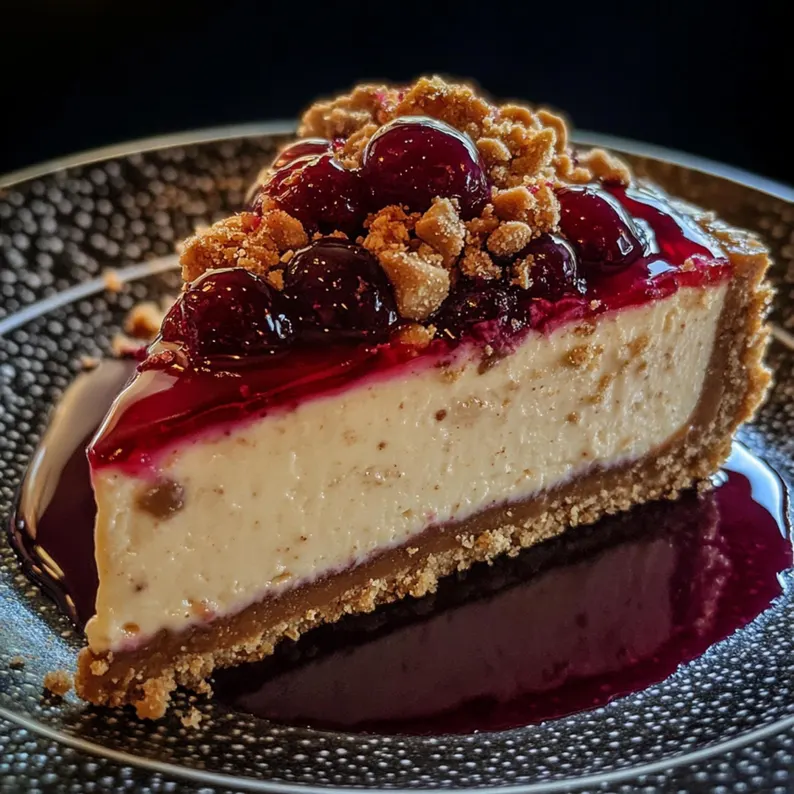 Peanut Butter and Jelly Cheesecake