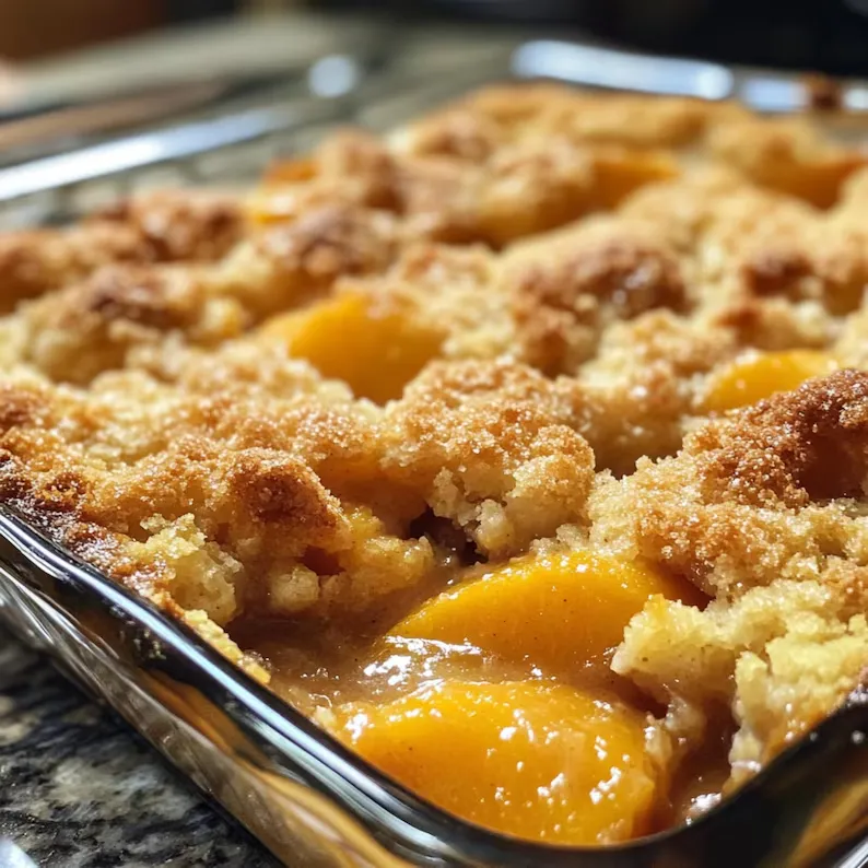 peach cobbler
