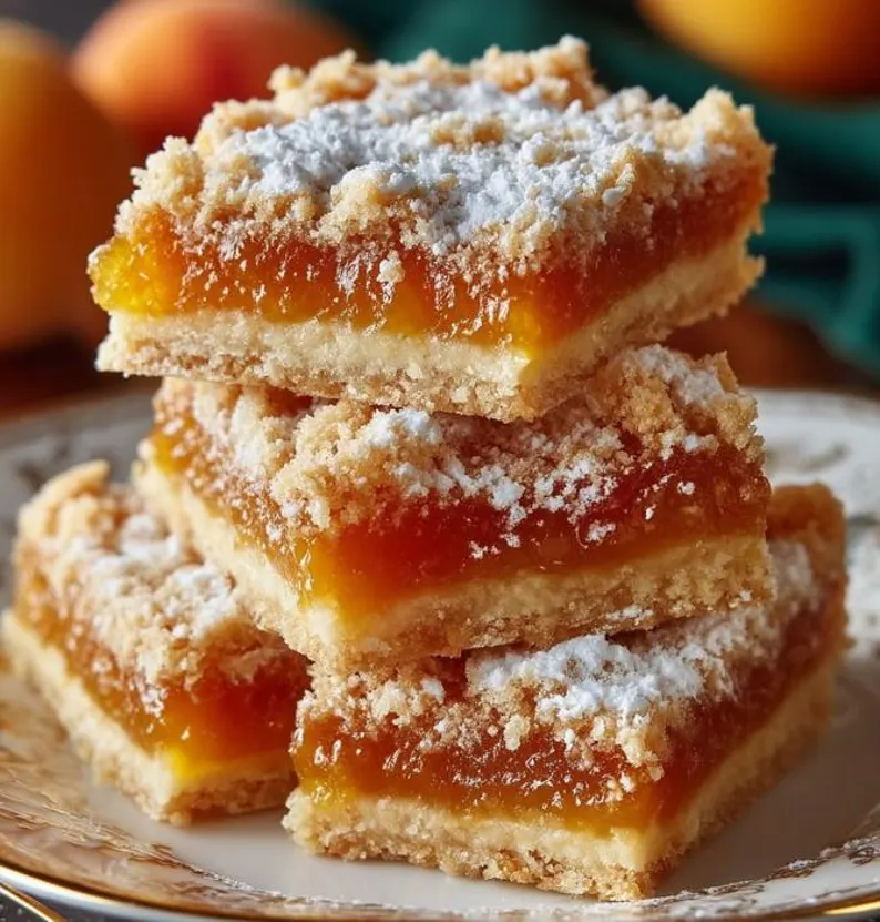 Apricot Crumble Bars