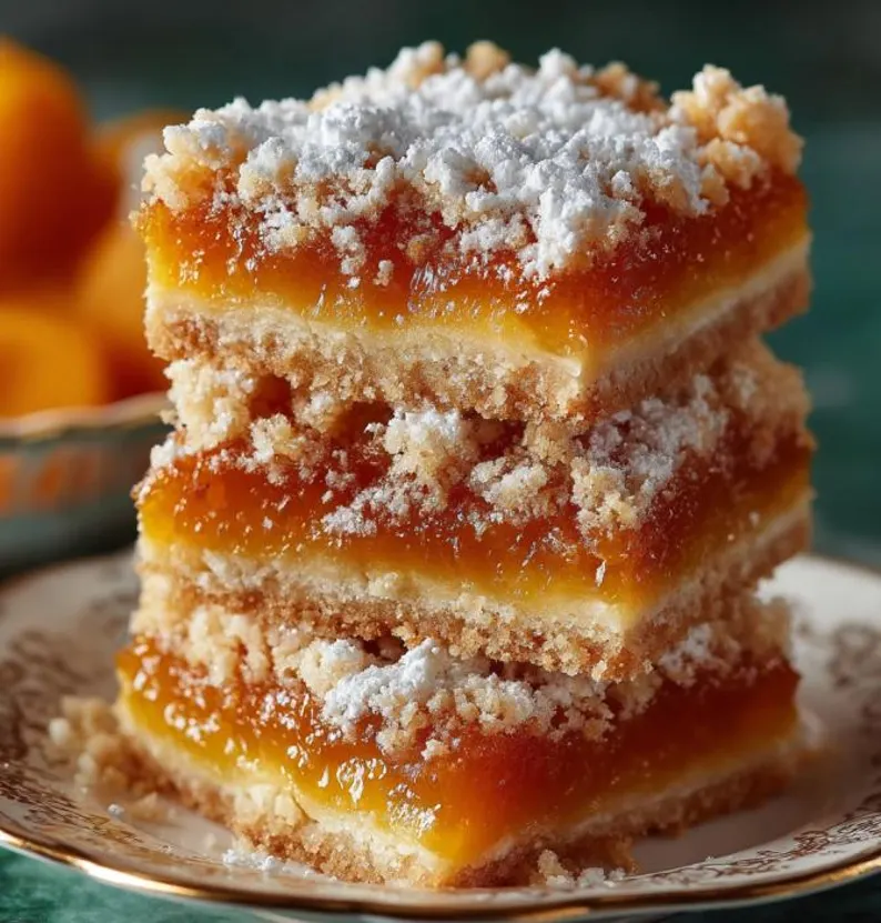 Apricot Crumble Bars