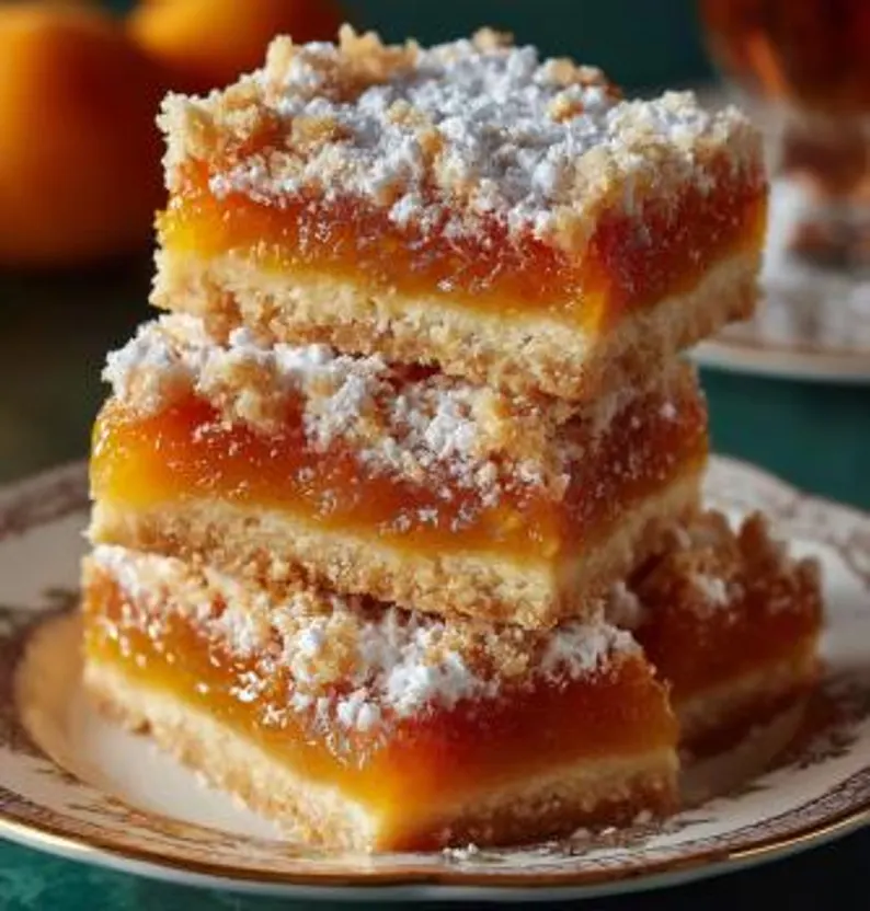 Apricot Crumble Bars