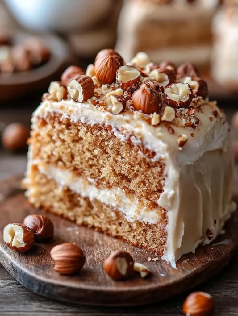 Carrot Hazelnut Cake with Cream Cheese