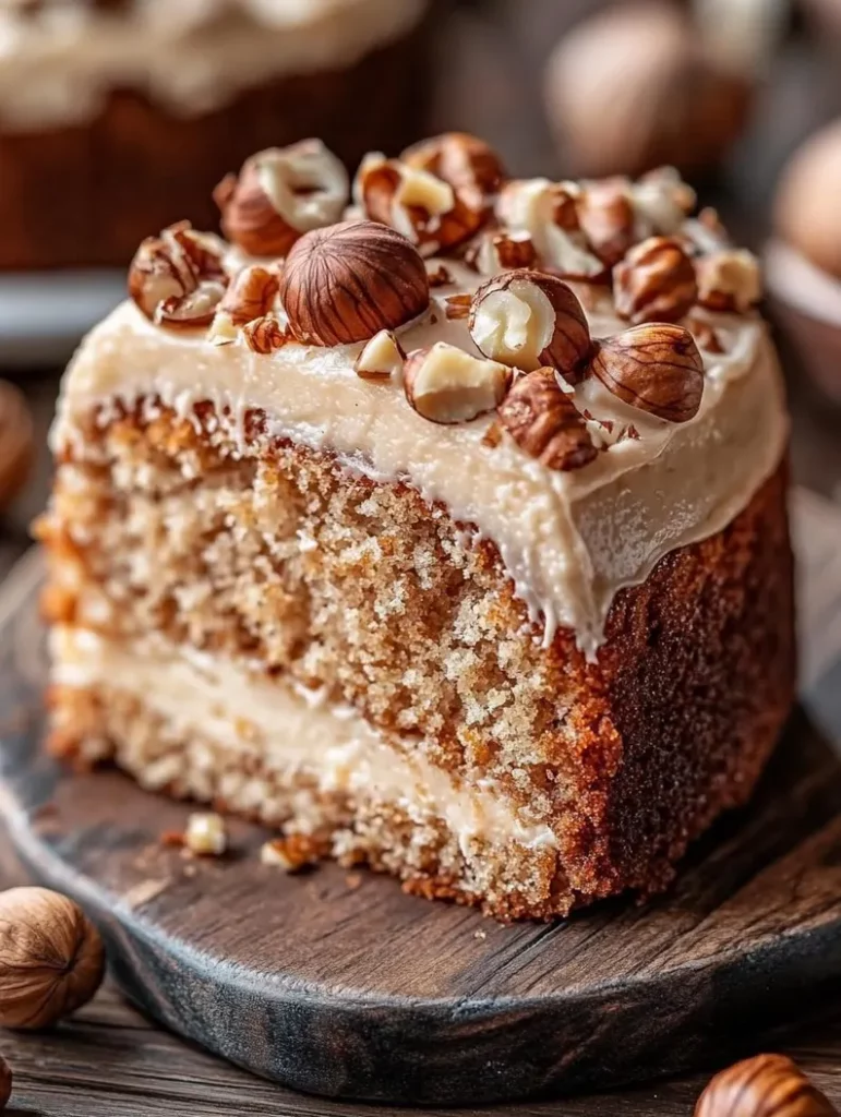 Carrot Hazelnut Cake with Cream Cheese