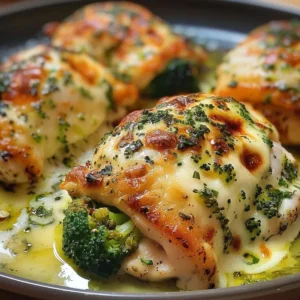 Cheesy Broccoli Stuffed Chicken