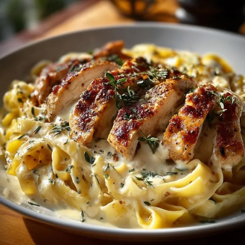 Creamy Chicken Fettuccine Alfredo