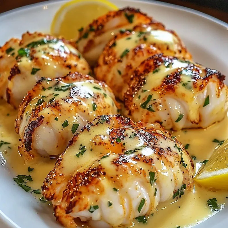 Creamy Garlic Butter Lobster Tails