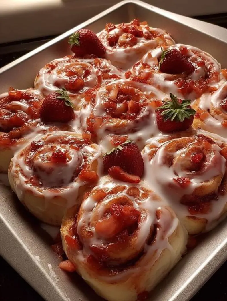 Strawberry Sweet Rolls