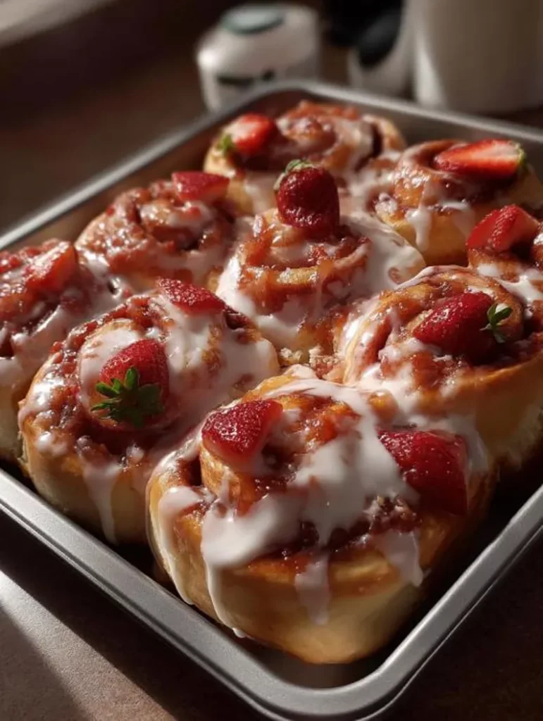 Strawberry Sweet Rolls