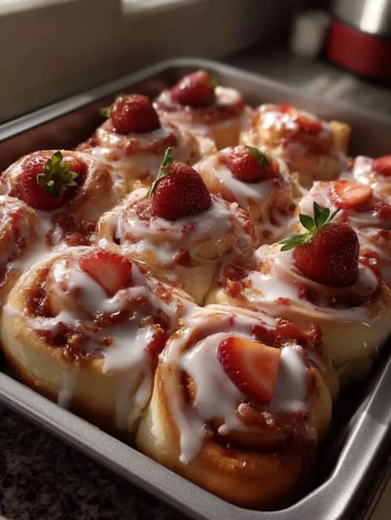 Strawberry Sweet Rolls