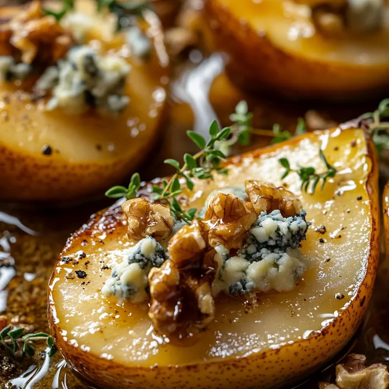 Walnut Blue Cheese Honey Pears