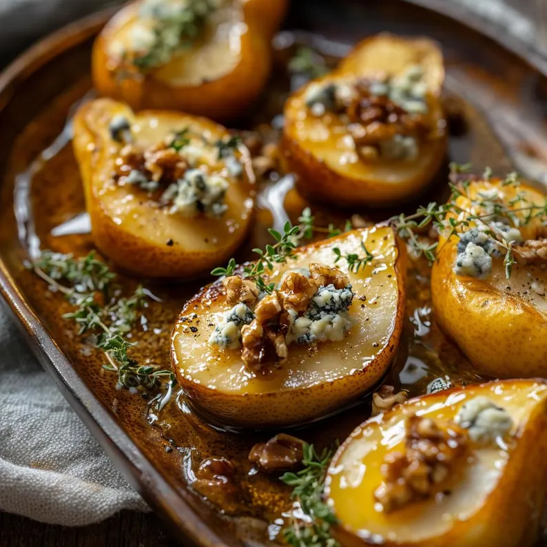 Walnut Blue Cheese Honey Pears