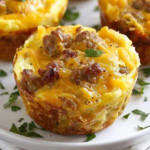 Cheese and Sausage Egg Muffins