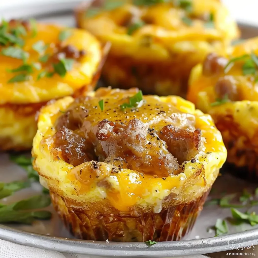Cheese and Sausage Egg Muffins