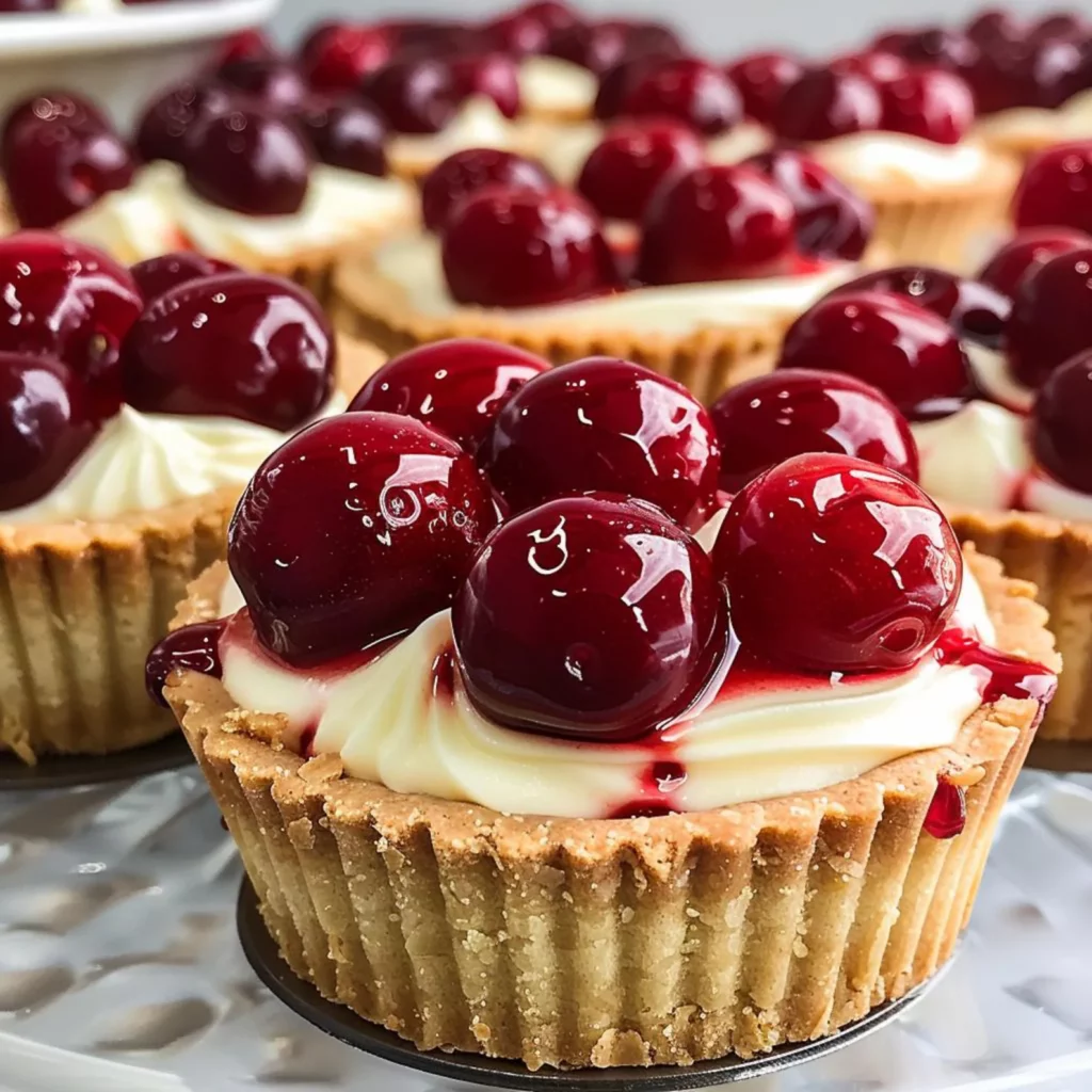 Cherry Cheesecake Tarts