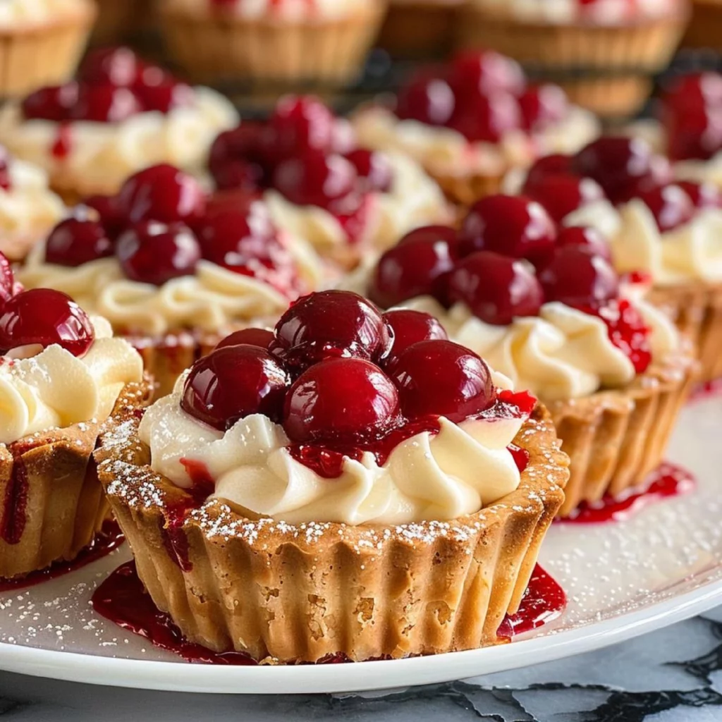 Cherry Cheesecake Tarts