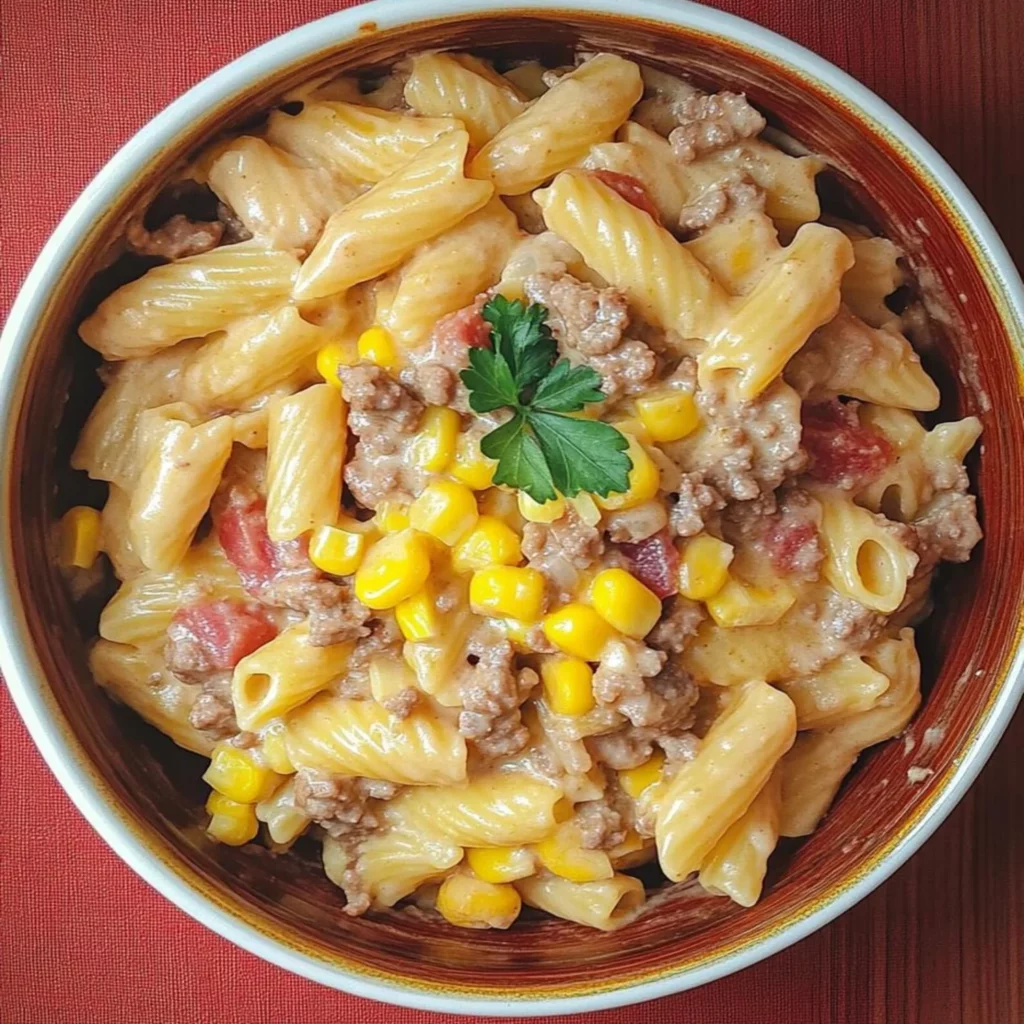 Creamy Beef and Shells