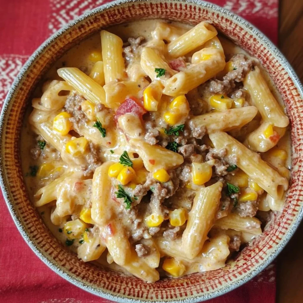 Creamy Beef and Shells