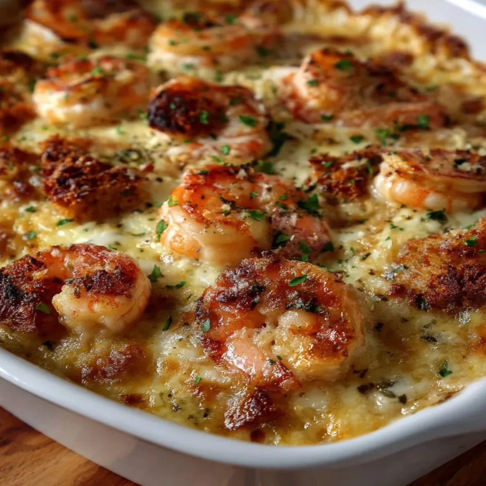 Garlic Parmesan Baked Shrimp