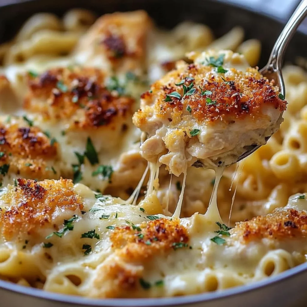 Garlic Parmesan Chicken Pasta 