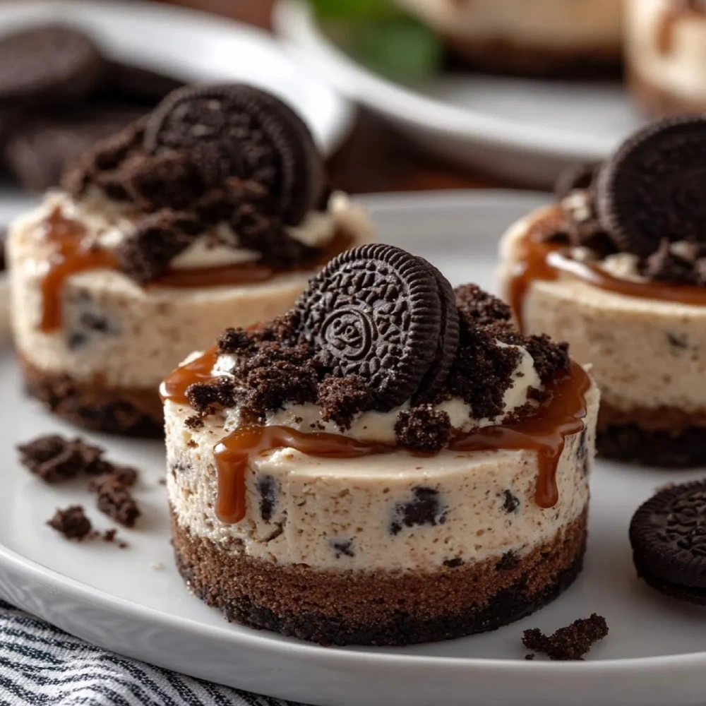 Mini Oreo No-Bake Cheesecakes