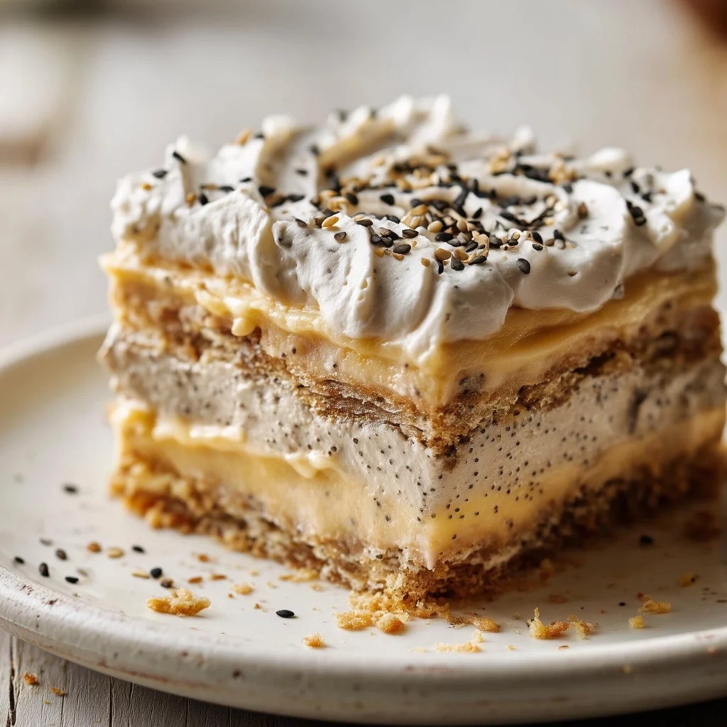 Black Sesame Banana Pudding Bars
