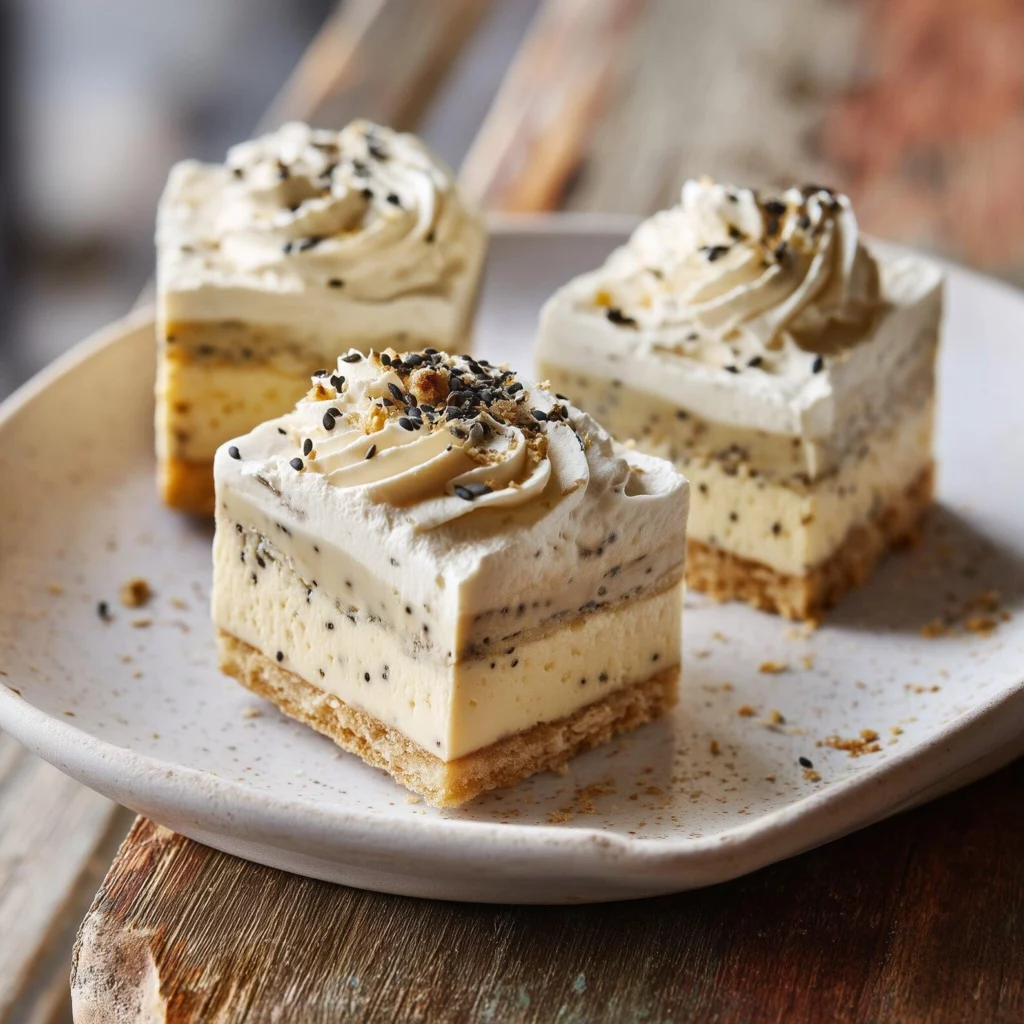 Black Sesame Banana Pudding Bars