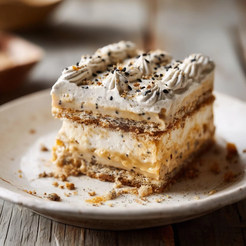 Black Sesame Banana Pudding Bars