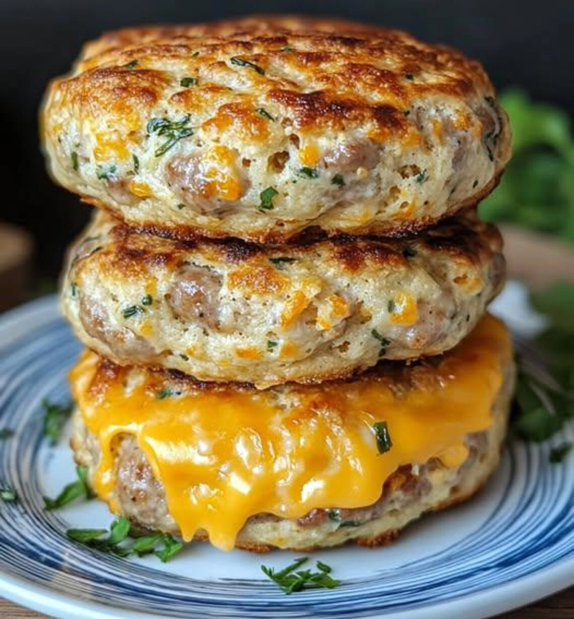 Cheddar Ranch Chicken Burgers