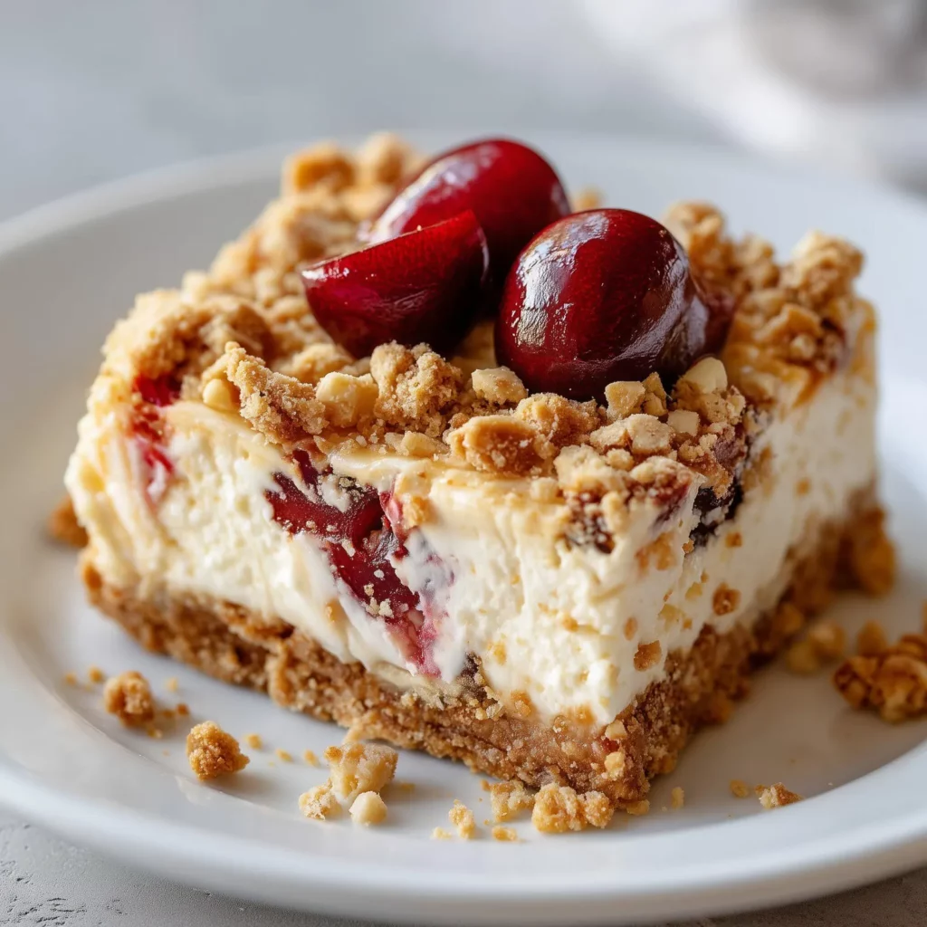 Cherry Cheesecake Bars