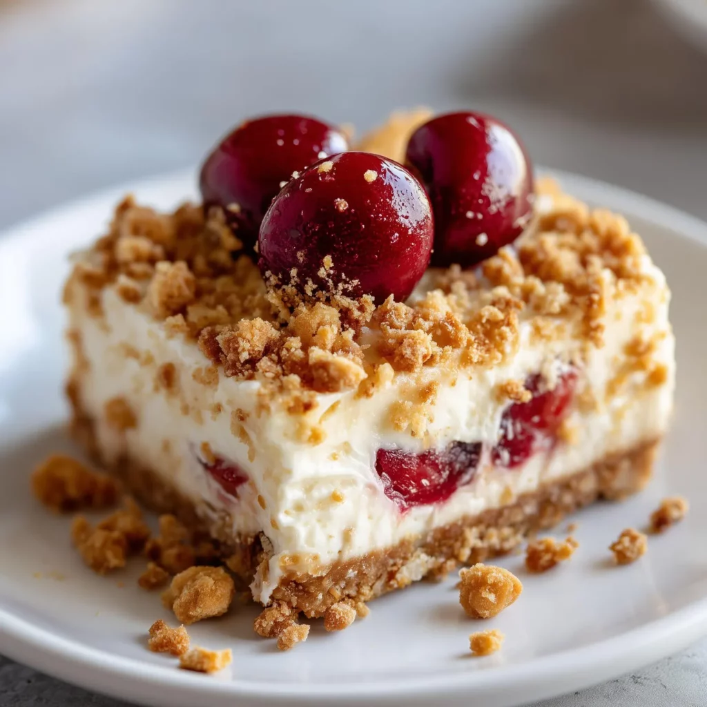 Cherry Cheesecake Bars