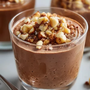 Chocolate Hazelnut Mousse Cups