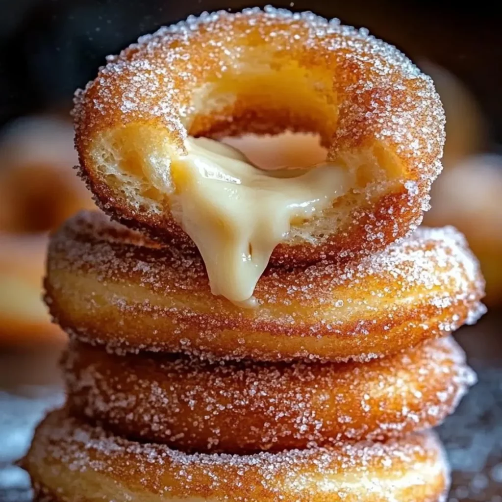 Cream Filled Sugar Donuts