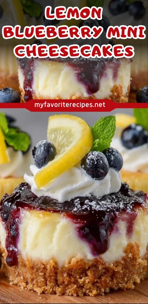Lemon Blueberry Mini Cheesecake