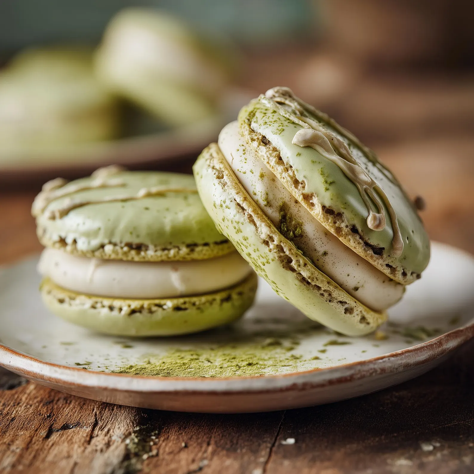Matcha White Chocolate Macaron