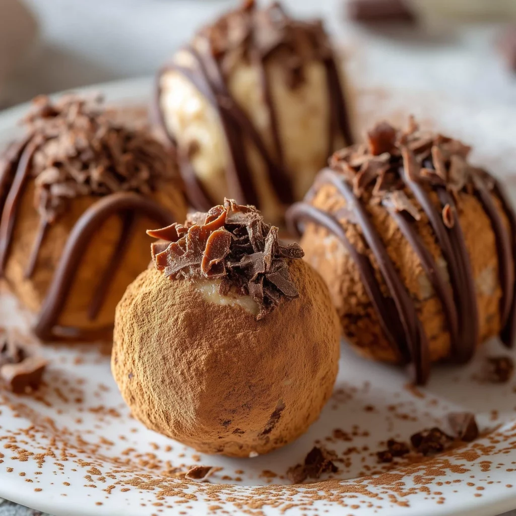 No Bake Tiramisu Truffles