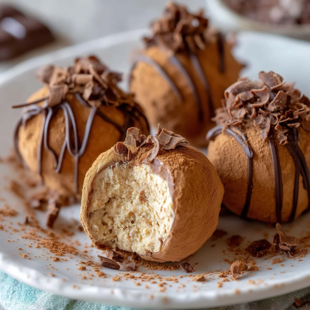 No Bake Tiramisu Truffles