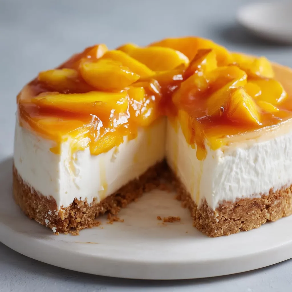 Peach Cheesecake